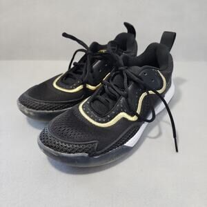 AVOLI Volleyball Shoes FA-113-090 Women's Size US W 9 EU40 Black Gold Low